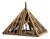 French Roof Construction Model in Oak For Sale