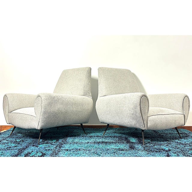 1950s Vintage Lounge Chairs by Gigi Radice, Italy, 1950s, Set of 2 For Sale - Image 5 of 18