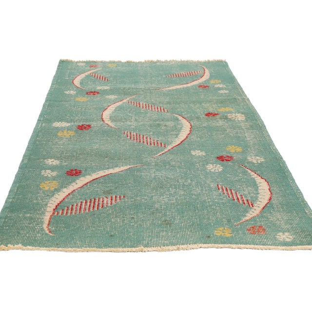 Contemporary Zeki Muren Vintage Turkish Sivas Rug, 03'00 X 05'11 For Sale - Image 3 of 10