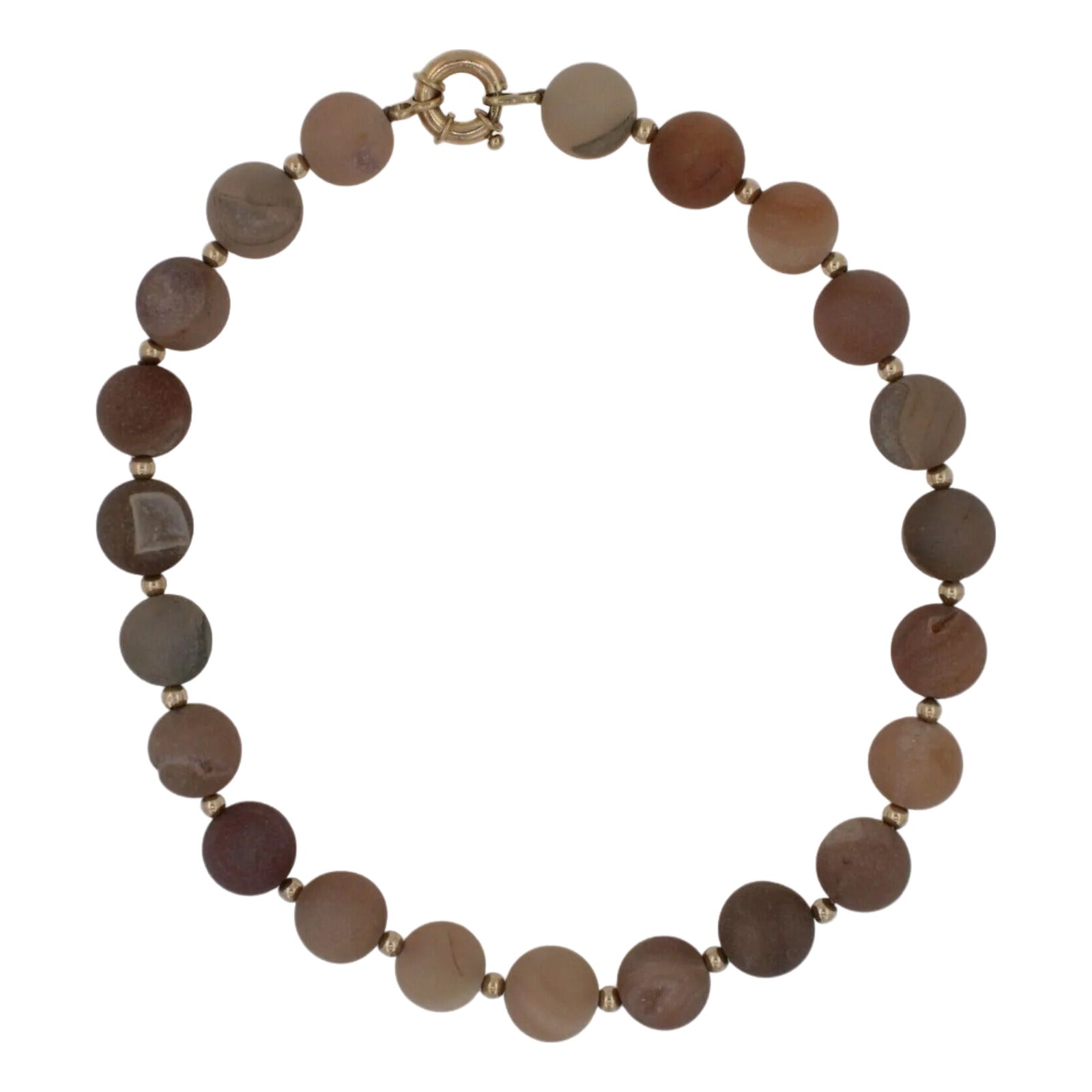 Natural Brown Pink Rutilated Quartz Round Circle Sphere Beads 14 Karat ...