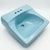 20" Contemporary Atomic Blue Porcelain Bathroom Sink Basin For Sale - Image 6 of 10