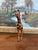 1970s Hand-Carved Painted Wooden Giraffe Sculpture With Black Markings. For Sale - Image 5 of 9