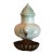 Rare Royal Haeger Ceramic and Brass Lion Lavobo Fountain For Sale