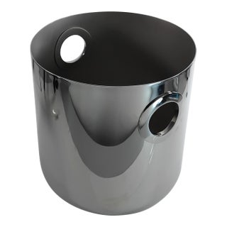 Christofle "Oh" Stainless Steel Champagne Cooler For Sale