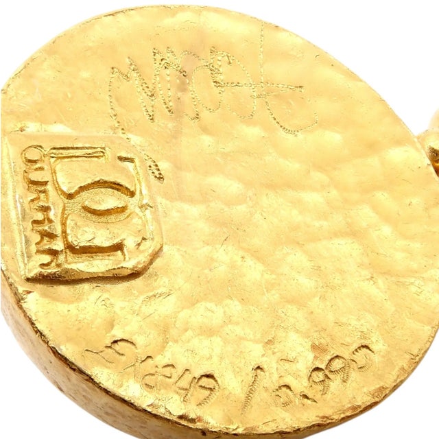 Metal Late 20th Century Gurhan 24k Yellow Gold Hammered Ball Earrings, A Pair For Sale - Image 7 of 11