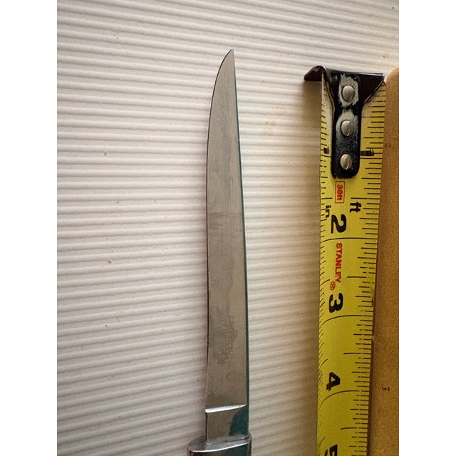 1960s Art Nouveau Steak Knives Set w/ Case - Ser of 6 For Sale - Image 9 of 11