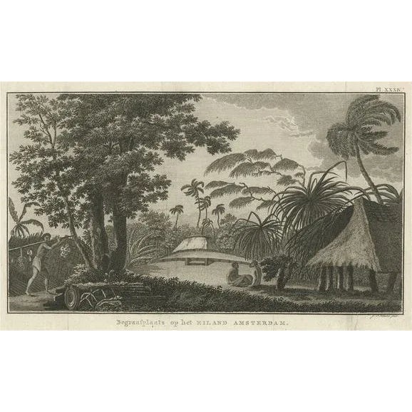 Cemetery on Amsterdam Island, 1785, Paper For Sale - Image 5 of 5