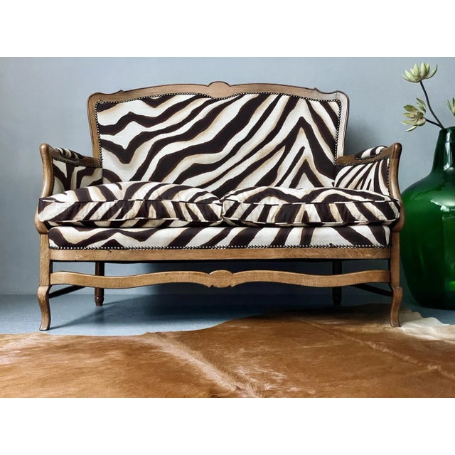 Ralph Lauren Zebra Loveseat Chairish