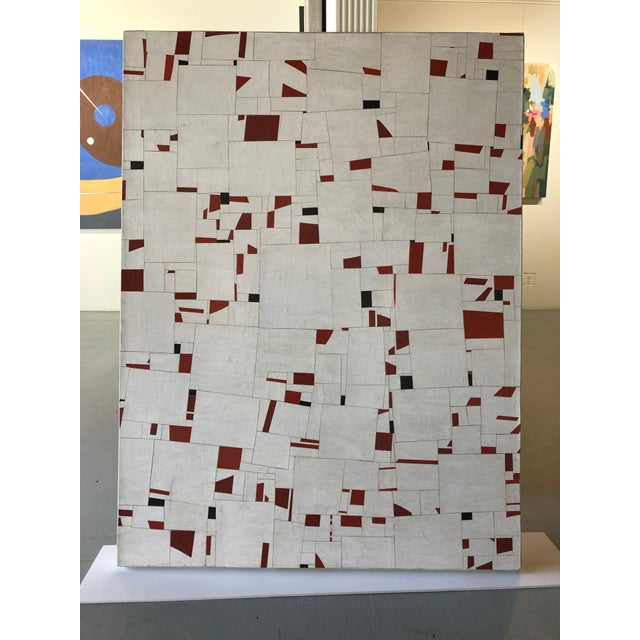 White Cecil Touchon Collage on Canvas Titled: “PDP393ct09” 2008 For Sale - Image 8 of 11