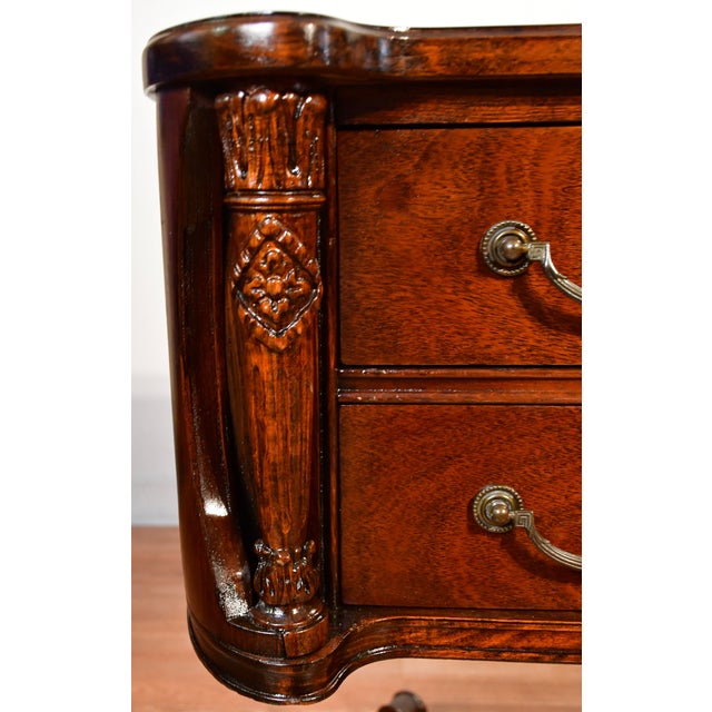 We are pleased to offer this beautiful Antique English Regency style Vanity desk, from the 1920s. This vanity is made of...