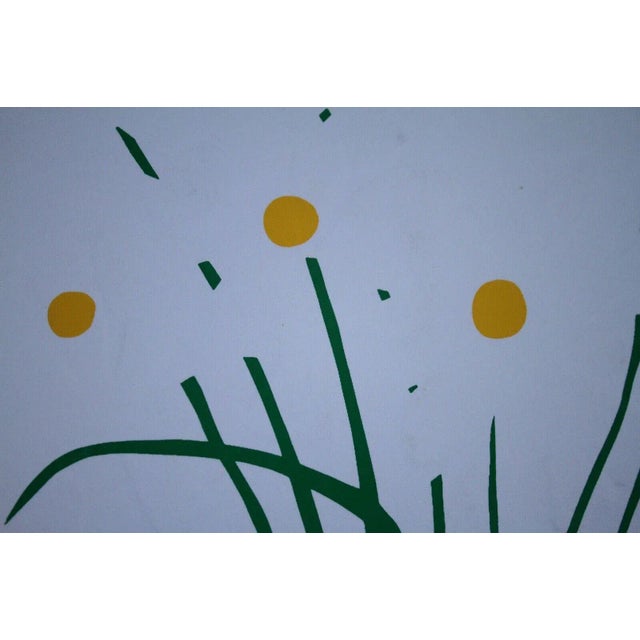 Contemporary Daniel Gelakoska Embossed Flowers Contemporary Serigraph with Embossed Artist For Sale - Image 3 of 9