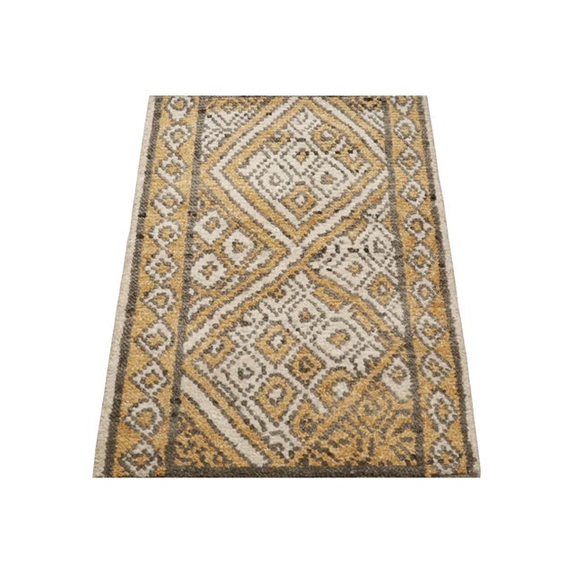 Contemporary Rug & Kilim’s Moroccan Style Rug With Geometric Lozenge Diamond Patterns For Sale - Image 3 of 7