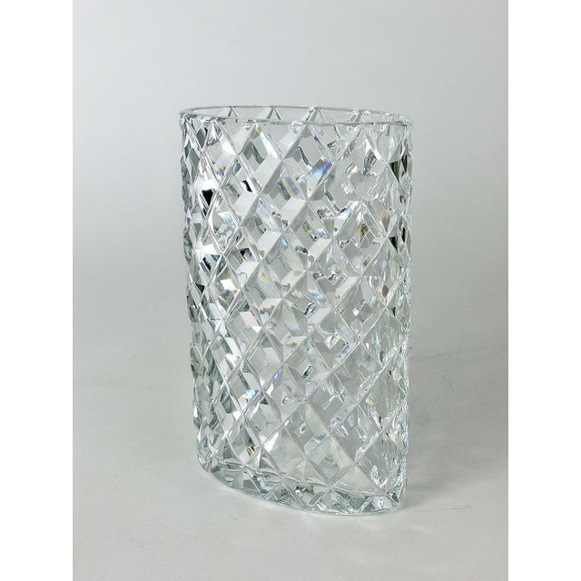 Austrian Facetted Crystal Glass Vase by Claus Josef Riedel, 1970s For Sale - Image 13 of 18
