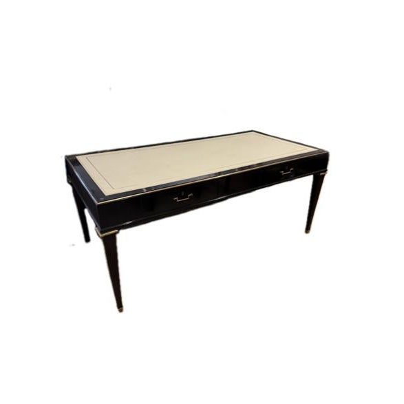 Elegant and functional, this black writing desk combines classic design with refined details. Finished in a rich black...
