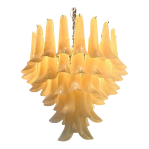 Ivory Murano Saddle Glass Chandelier