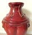 Ceramic Large 25" Ornate Bombay Red Stoneware Figural Lion Handle Urn Vase For Sale - Image 7 of 17