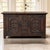 Gothic French Gothic Revival Oak Coffer Buffet With Iron Hardware For Sale - Image 3 of 18