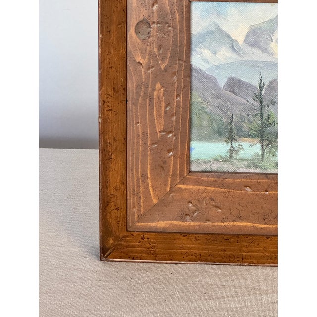 1950s "Mt. Robson" Framed Oil on Canvas by Catherine Bogardus For Sale - Image 4 of 6