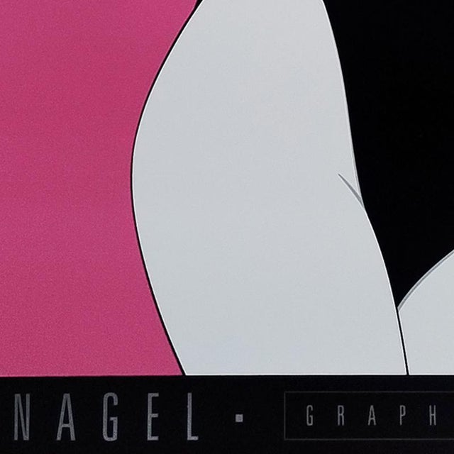 1990s Pin Up Art Poster after Patrick Nagel, 1990 For Sale - Image 5 of 8