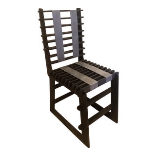 Vintage Sculptural Plywood Puzzle Slat Chair For Sale