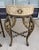 Late 20th Century Pair of Tessellated-Faux Marble One-Drawer Tables With Metal Tree Branch Bases For Sale - Image 9 of 15