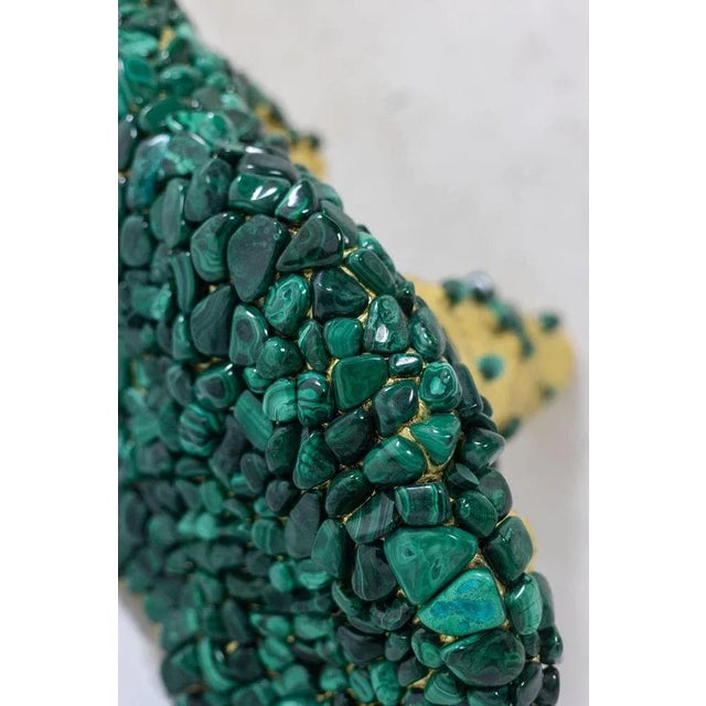 Malachite Console Decorated with Stalactites For Sale - Image 4 of 11