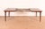 John Van Koert for Drexel Mid-Century Modern Sculpted Walnut Extension Dining Table, Newly Refinished For Sale In South Bend - Image 6 of 14