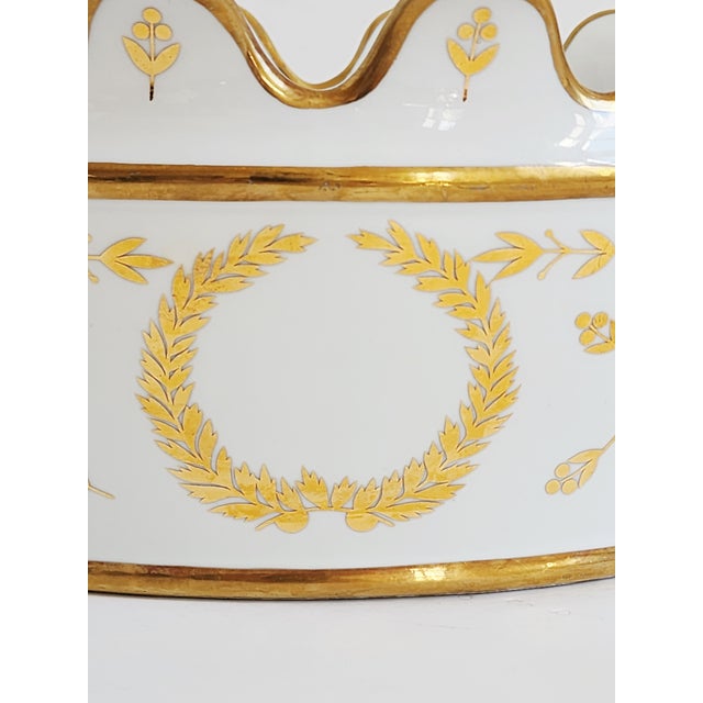 Chelsea House Sevre Style Porcelain Cachepot For Sale - Image 10 of 14