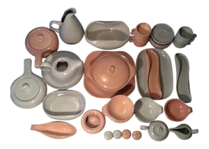 1940s Russel Wright Vintage Mid Century Steubenville American Modern Dinnerware - 60 Piece Set