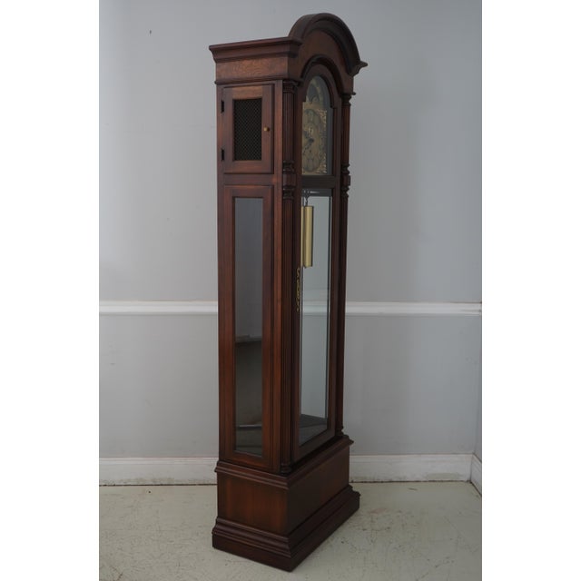 Age: Approx: 30 Years Old Details: Beveled Glass Door Quality Construction Currently Good Working Order Moon Dial Face...