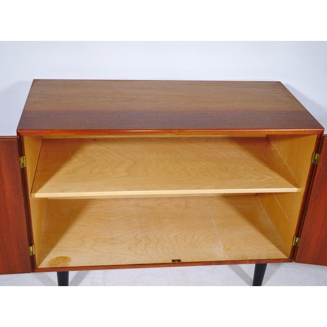 Black Mid-Century Teak Sideboard by Børge Mogensen for Søborg Møbelfabrik, 1960s For Sale - Image 8 of 11