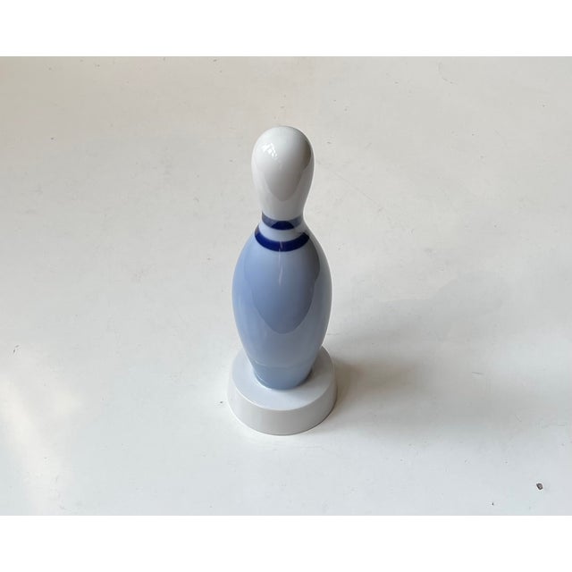 Mid-Century Modern Vintage Bowling Pin in Glazed Porcelain from Bing & Grondahl, Denmark, 1970s For Sale - Image 3 of 7