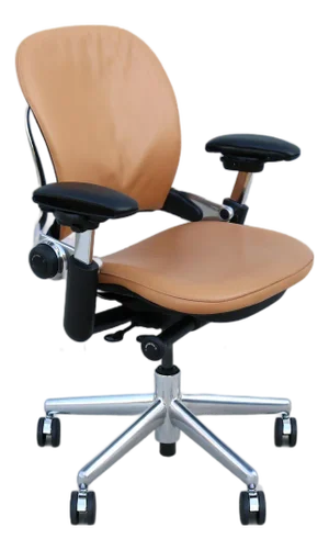 Steelcase Leap Coach Limited Edition Ergonomic Desk Chair in Camel Tan Leather