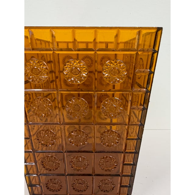 Amber Lucite Style Waste Basket / Trash Can For Sale - Image 11 of 17