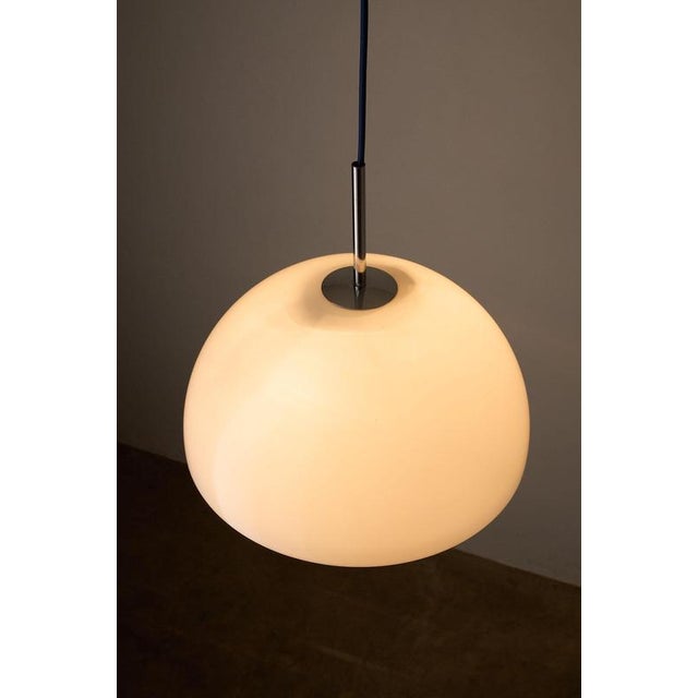 Space Age Translucent Acrylic Glass Semi-Sphere Pendant from Wila, 1970s For Sale - Image 6 of 9