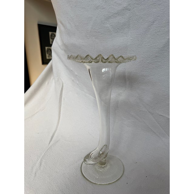 Transparent Flower Vase For Sale - Image 8 of 8