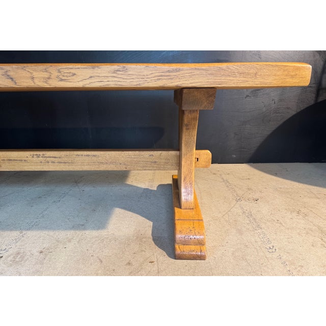 Vintage French Farmhouse Dining Table in Oak, 1925 For Sale - Image 9 of 18