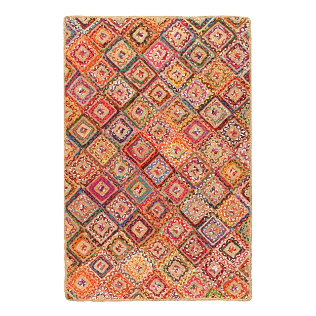 Pasargad Handmade Braided Cotton & Organic Jute Rug - 5' X 8' For Sale - Image 4 of 5