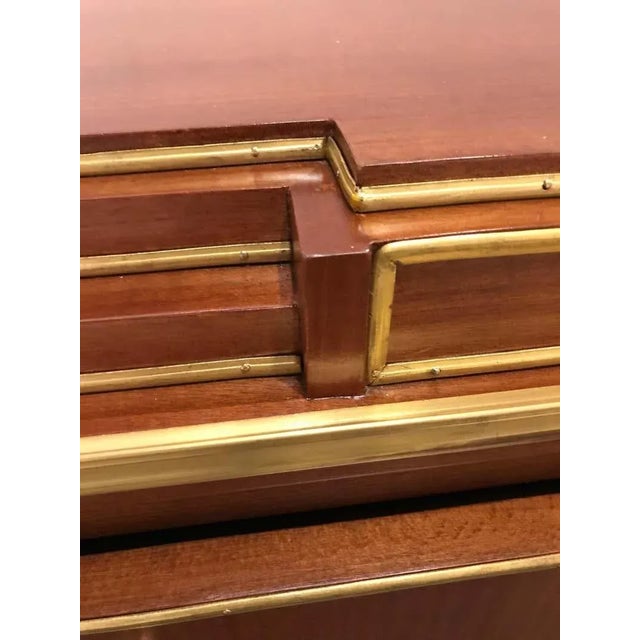 Pair Mahogany Up Russian Neoclassical Style Commodes / Nightstands For Sale - Image 12 of 13