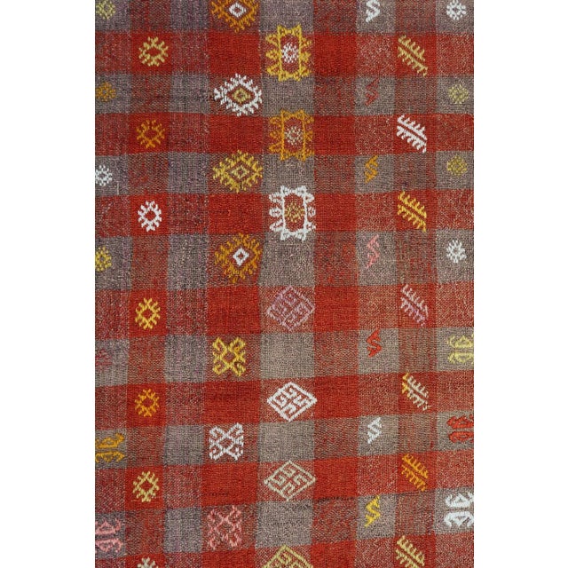 Vintage Turkish Kilim Runner-2′7″ × 8′2″ For Sale - Image 10 of 13