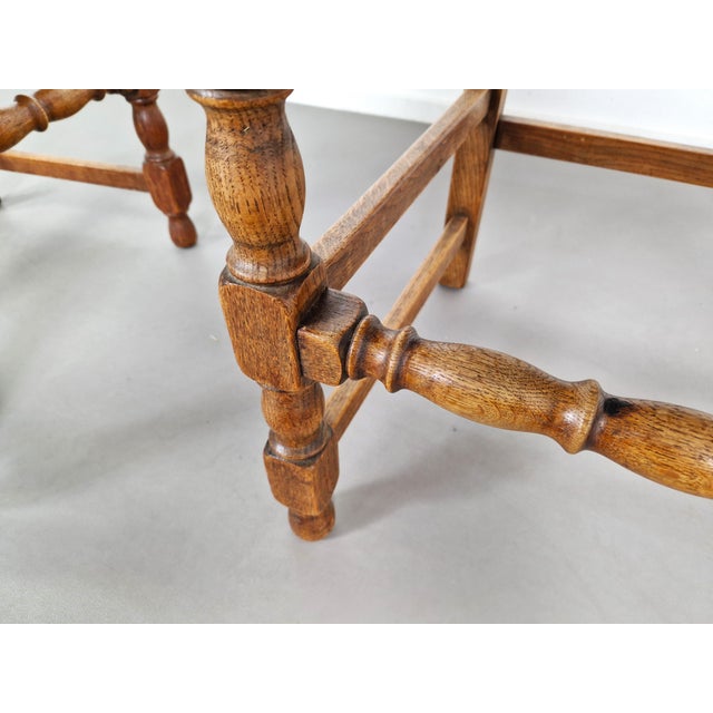 French Primitive Rush Chairs, 1930s, Set of 2 For Sale - Image 9 of 11