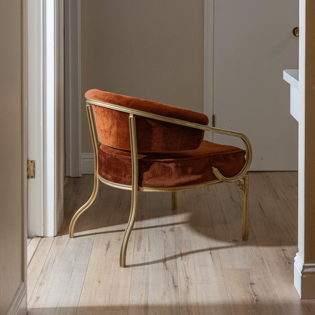 John Van Koert Mid-Century John Van Koert Troy Sunshade Cymbal Gold Aluminum Lounge Armchair, Attributed For Sale - Image 4 of 17