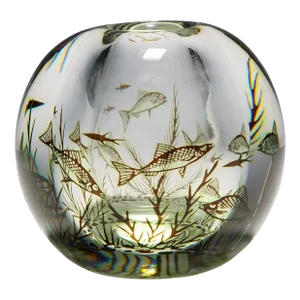 Fish Graal Vase by Edward Hald for Orrefors, Sweden 1957