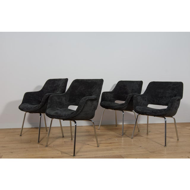 Mid-Century Modern Kilta Armchairs by Olli Mannermaa for Juch Mobelfabrik, Germany, 1970s, Set of 4 For Sale - Image 3 of 18