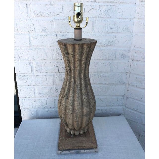 Late 20th Century Volcanic Stone Pele Table Lamp For Sale - Image 10 of 10