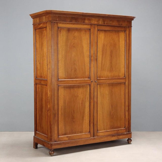 Walnut Wardrobe, Italy, Late 19th Century For Sale - Image 11 of 11