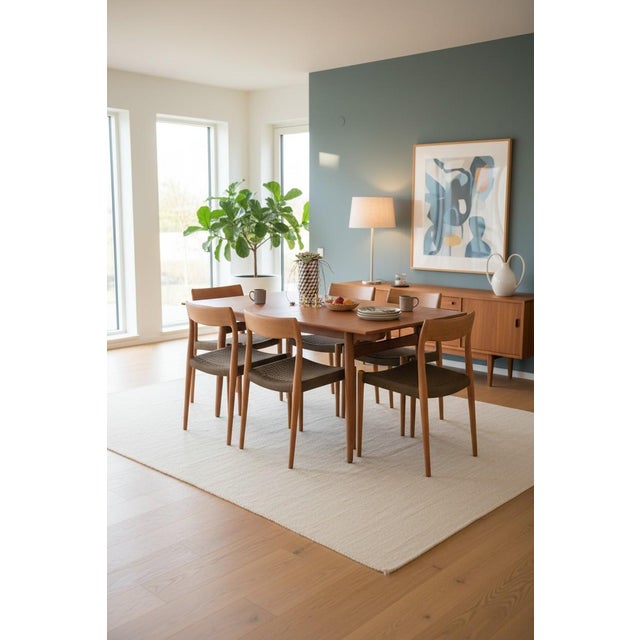 AT310 Dining Table in Teak and Oak by Hans J. Wegner for Andreas Tuck, 1950s For Sale - Image 10 of 18