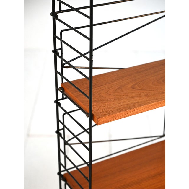 Black Scandinavian Hylla Bookcase by Kajsa and Nils Nisse Strinning for String, 1960s For Sale - Image 8 of 9