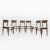 Walnut-Stained Beech and Bouclè Fabric Dining Chairs, Denmark, 1960s, Set of 6 For Sale - Image 11 of 11