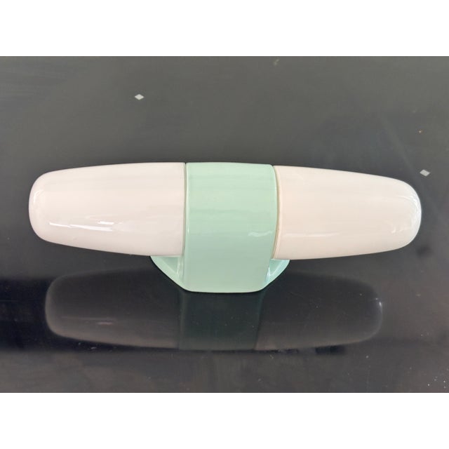 Light Blue Ceramic Model 6068 Sconce by Wilhelm Wagenfeld for Lindner, 1958 For Sale - Image 10 of 10